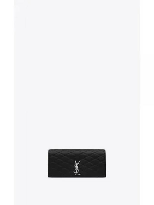 Kate Quilted Lambskin Clutch Bag Black - SAINT LAURENT - BALAAN 2