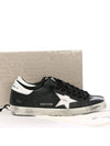 Superstar White Tab Sneakers Black - GOLDEN GOOSE - BALAAN 4