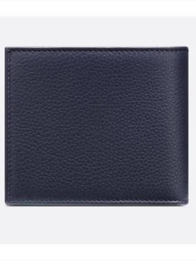 Oblique Saddle Compact Half Wallet Navy - DIOR - BALAAN 3