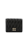 Matelasse Leather Half Wallet Black - MIU MIU - BALAAN 2