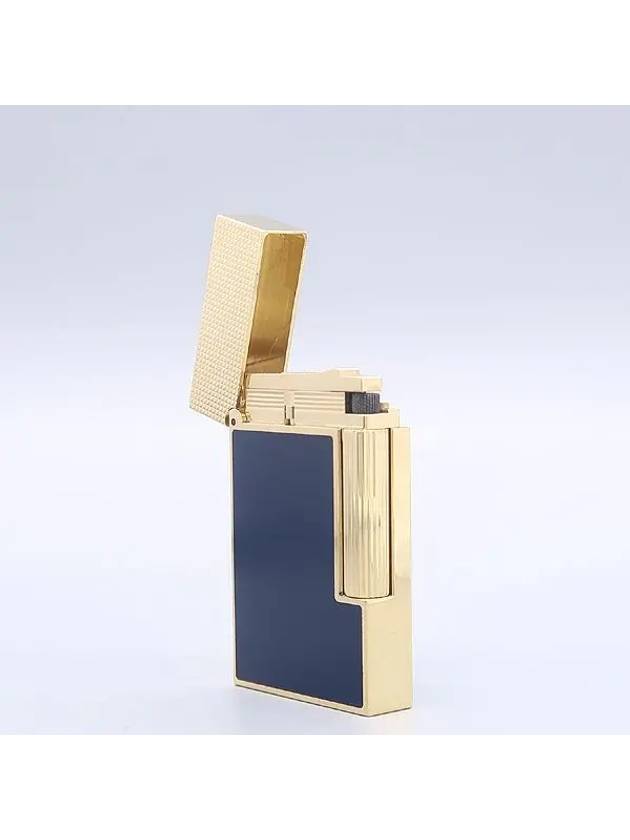 Dupont CA16457 Dark Blue Gold Line 2 Lighter - S.T. DUPONT - BALAAN 3