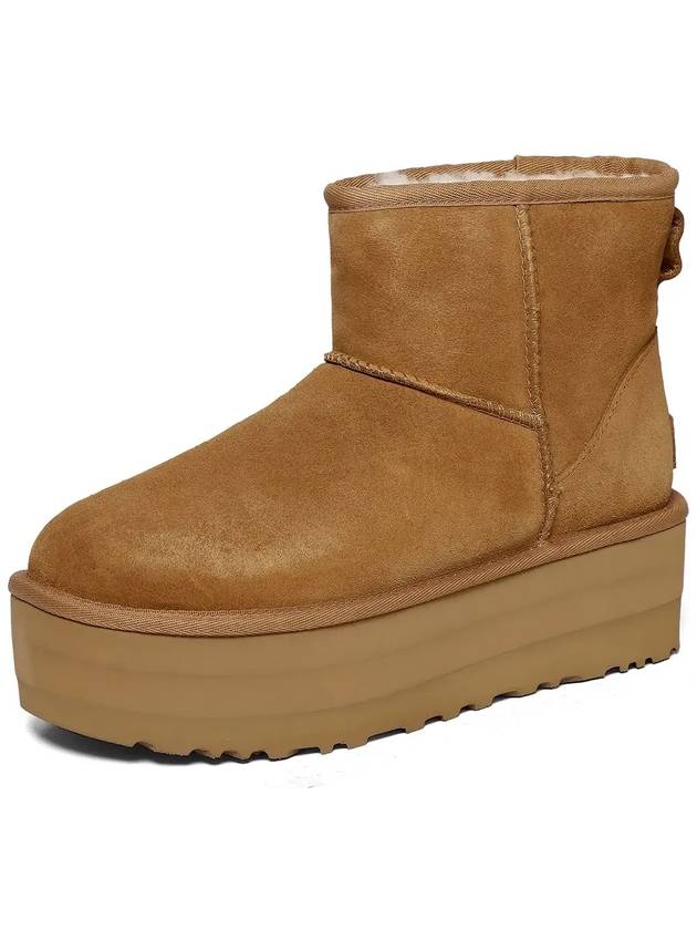 Classic Mini Platform Suede Winter Boots Chestnut - UGG - BALAAN 4