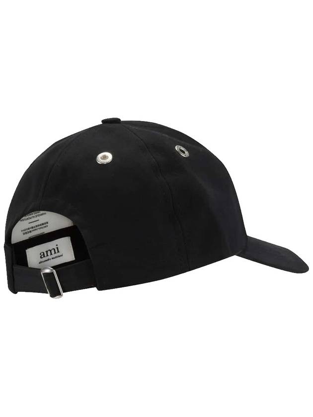 De Coeur Embroidered Logo Ball Cap Black - AMI - BALAAN 3