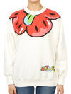 Boke Boy Flower Print Cotton Sweatshirt White - KENZO - BALAAN 2