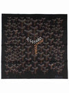 NO 1 Chevron Pattern Silk Scarf Black FOULARMMLSR01SR01X - GOYARD - BALAAN 1