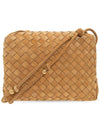 Loop Intrecciato Shoulder Bag Brown - BOTTEGA VENETA - BALAAN.