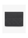 Intrecciato Leather Card Wallet Black - BOTTEGA VENETA - BALAAN 1