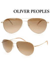 Eyewear Metal Sunglasses Gold - OLIVER PEOPLES - BALAAN 3