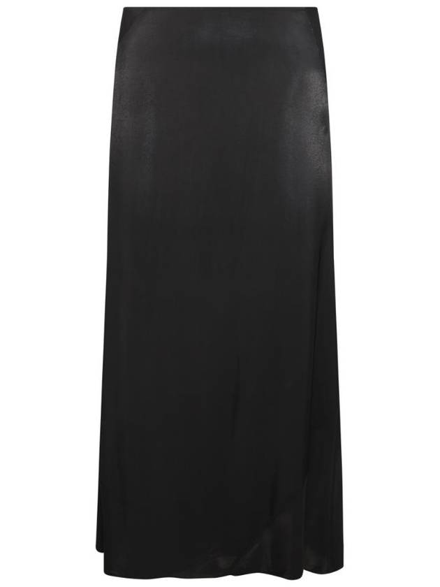 BLACK VISCOSE MIDI SKIRT J01MA0127J20048001 - JIL SANDER - BALAAN 1