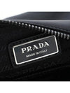 Triangle Logo Re-Nylon Saffiano Leather Shoulder Bag Black - PRADA - BALAAN 7