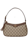 Ophidia GG Small Canvas Shoulder Bag Beige Ebony - GUCCI - BALAAN 2