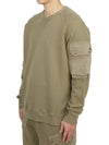 Multi-pocket Snap Crew Neck Sweatshirt Green - TEN C - BALAAN 5