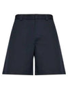 Double cotton shorts navy - GUCCI - BALAAN 2