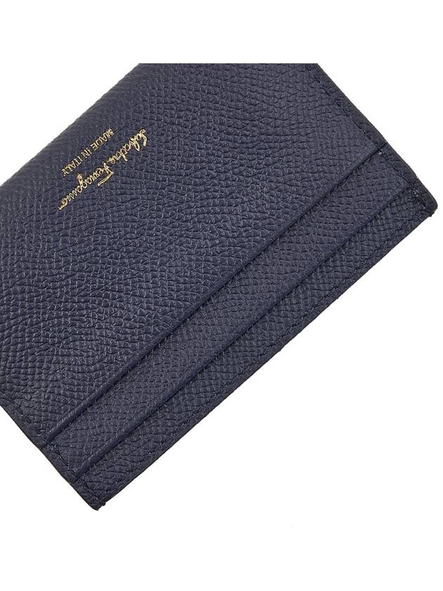 Gancini Card Wallet Blue - SALVATORE FERRAGAMO - BALAAN 9