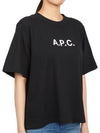 Mae Pique Mesh Short Sleeve T-Shirt Black - A.P.C. - BALAAN 4