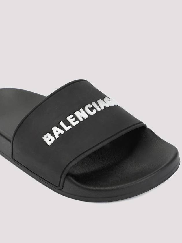 Logo Slippers Black - BALENCIAGA - BALAAN 5