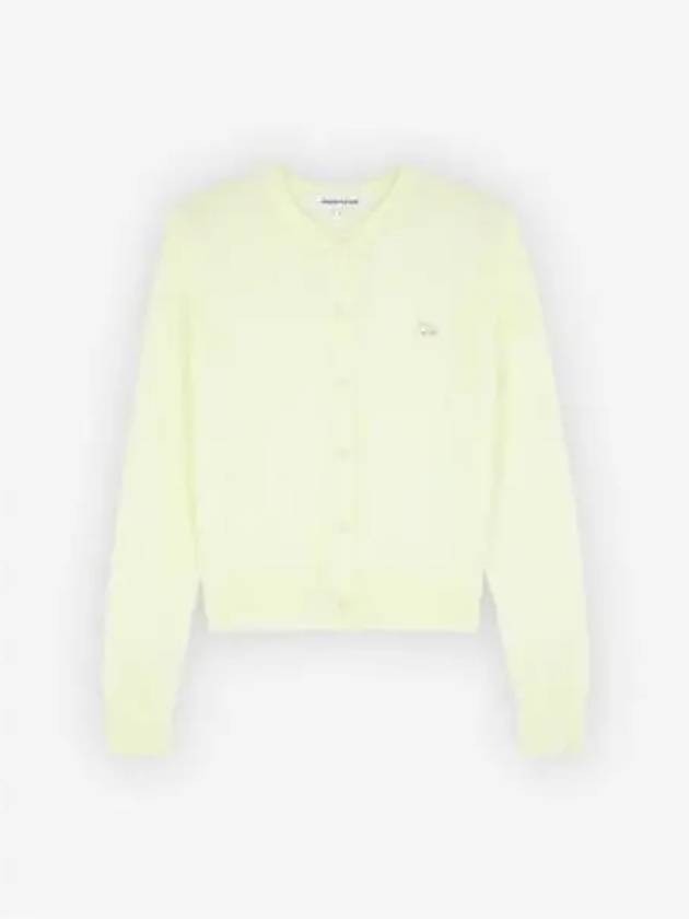 Baby Fox Patch Regular Cardigan Lemonade - MAISON KITSUNE - BALAAN 2