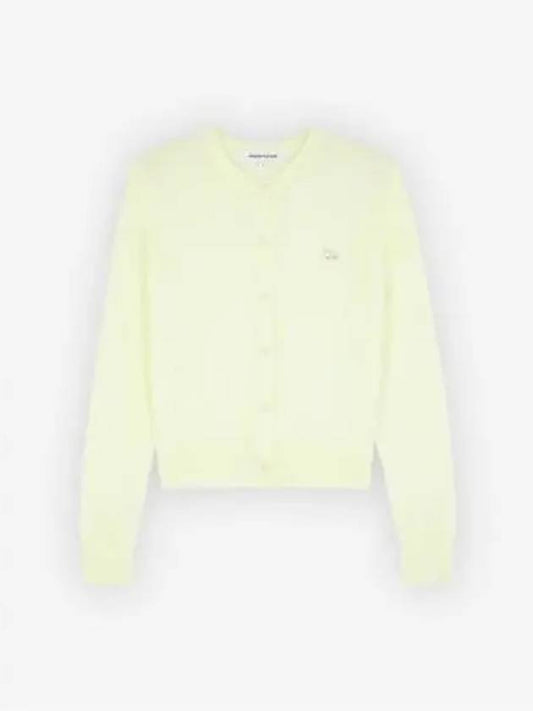 Baby Fox Patch Regular Cardigan Lemonade - MAISON KITSUNE - BALAAN 2