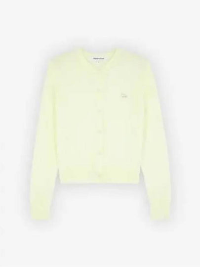 Baby Fox Patch Regular Cardigan Lemonade - MAISON KITSUNE - BALAAN 2