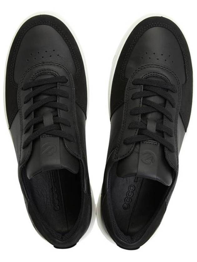 Street Tray Low Top Sneakers Black - ECCO - BALAAN 3