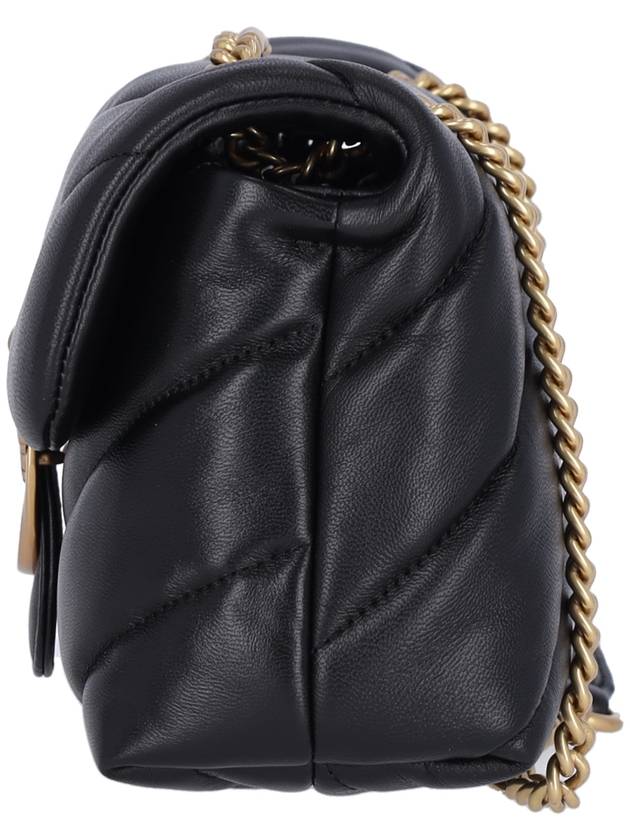 Mini Love Puff Maxi Quilted Leather Shoulder Bag Black - PINKO - BALAAN 6