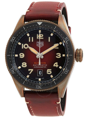 Tag Heuer Autavia Automatic Red Dial Men's Watch WBE5192.FC8300 - TAG HEUER - BALAAN 1