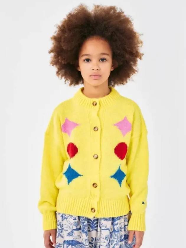 Sparkle Intarsia Cardigan B224AC123 Italian Kids - BOBO CHOSES - BALAAN 1