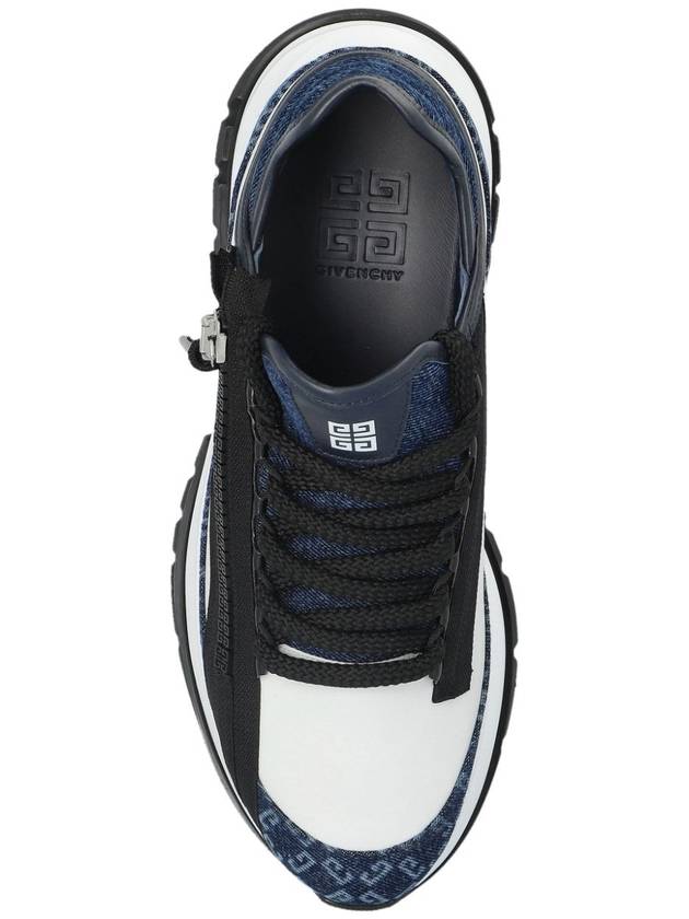 Spectre Monogram Leather Low Top Sneakers Dark Blue - GIVENCHY - BALAAN 6