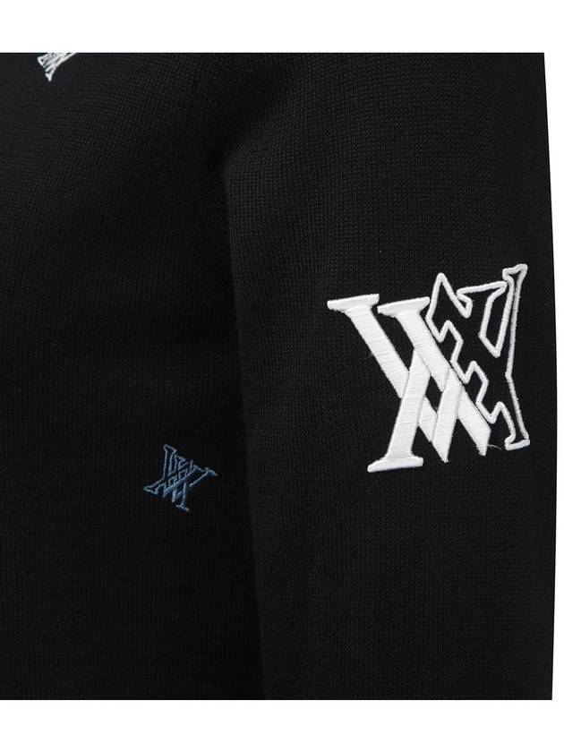 Official W LOGO PATTERN WIND BLOCK PULLOVER BK - ANEWGOLF - BALAAN 6