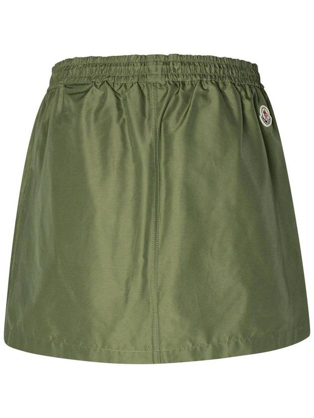 Moncler Green Cotton Blend Cargo Miniskirt - MONCLER - BALAAN 3