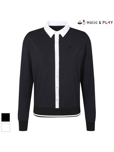 color combination placket blouson T-shirtHE1WTS004 - HOLIC&PLAY - BALAAN 1