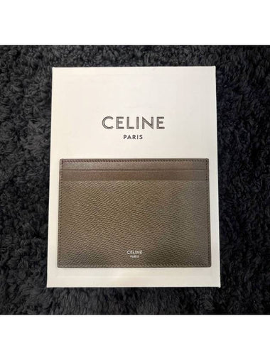 Logo Card Holder Khaki 10B763BFP 38SI - CELINE - BALAAN 1