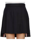 RMB Wool Mini Pleated Skirt Navy - THOM BROWNE - BALAAN 8