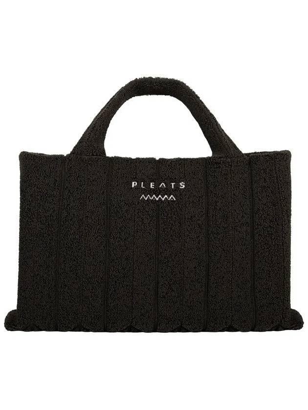 Poodle oversized tote bag charcoal - PLEATSMAMA - BALAAN 1