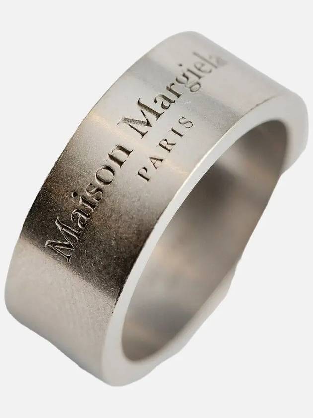 Engraved Logo Ring Silver - MAISON MARGIELA - BALAAN 3