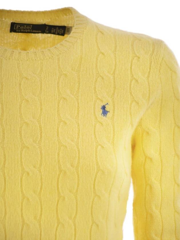 Wool and cashmere cable-knit sweater - POLO RALPH LAUREN - BALAAN 4