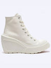 Chuck 70 De Luxe Wedge High Top Sneakers Egret - CONVERSE - BALAAN 2