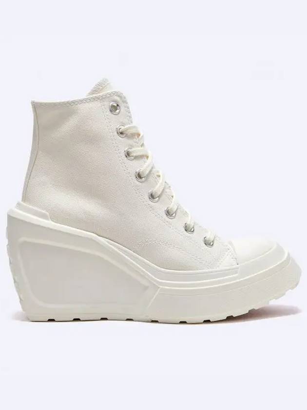 Chuck 70 De Luxe Wedge High Top Sneakers Egret - CONVERSE - BALAAN 2