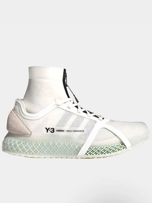 Y 3 Men's Runner 4D IOW Sneakers Core White GZ9142 - Y-3 - BALAAN 1