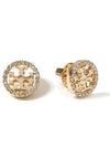 Miller Crystal Stud Earrings Gold - TORY BURCH - BALAAN 2