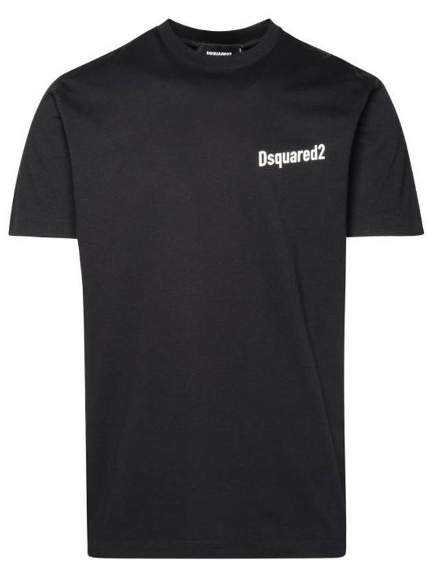 Cool Fit Logo Short Sleeve T Shirt Black - DSQUARED2 - BALAAN 1