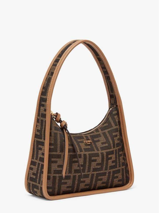 Pendesense FF Fabric Mini Shoulder Bag Brown - FENDI - BALAAN 4