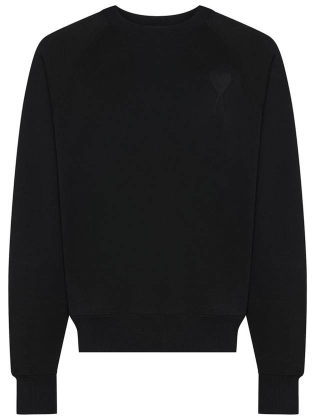 Big Heart Logo Sweatshirt Black - AMI - BALAAN 2