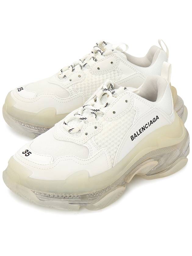 Triple S Clear Sole Low Top Sneakers White - BALENCIAGA - BALAAN 2