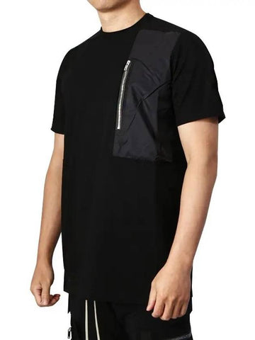 Pocket short sleeve t-shirt RU21S6260 JAND 09 - RICK OWENS - BALAAN 1