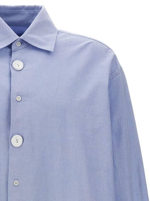 Oversized Long Sleeve Shirt Light Blue - JW ANDERSON - BALAAN 4