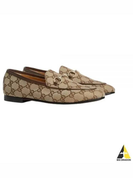 Jordan Ebony Original GG Canvas Loafer Beige - GUCCI - BALAAN 2