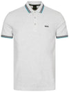 Paddy Cotton Short Sleeve Polo Shirt White - HUGO BOSS - BALAAN 1