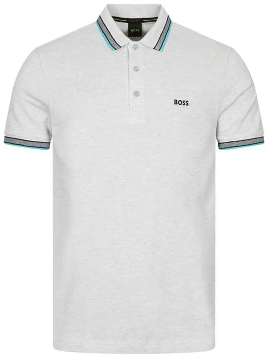 Paddy Cotton Short Sleeve Polo Shirt White - HUGO BOSS - BALAAN 1