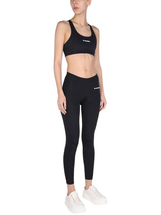 Women's Plus Logo Leggings Black - JIL SANDER - BALAAN 3